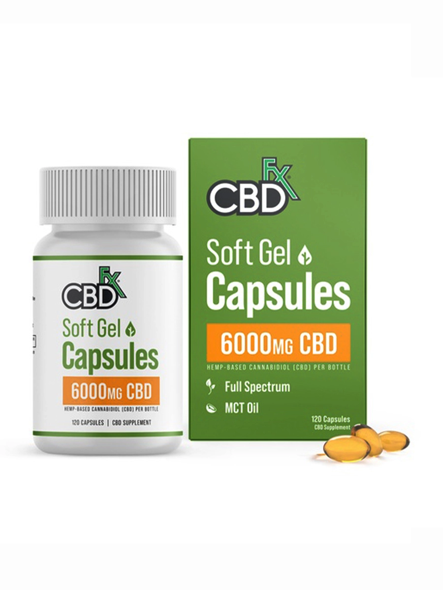 CBDfx Ultra Full Spectrum CBD Soft Gel Capsules 6000mg