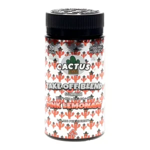 Pink Lemonade Cactus Labs Take Off Blend Gummies 3000mg