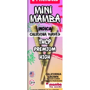 California Waves Mini Mamba THCP Full Spectrum Blend Pre-Roll 2ct