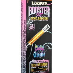 Candy Chrome Looper THCA Live Badder Booster Shot Syringe 3G