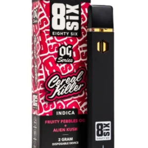 Cereal Killer 8SIX OG Series Delta 8 THC Disposable 2G
