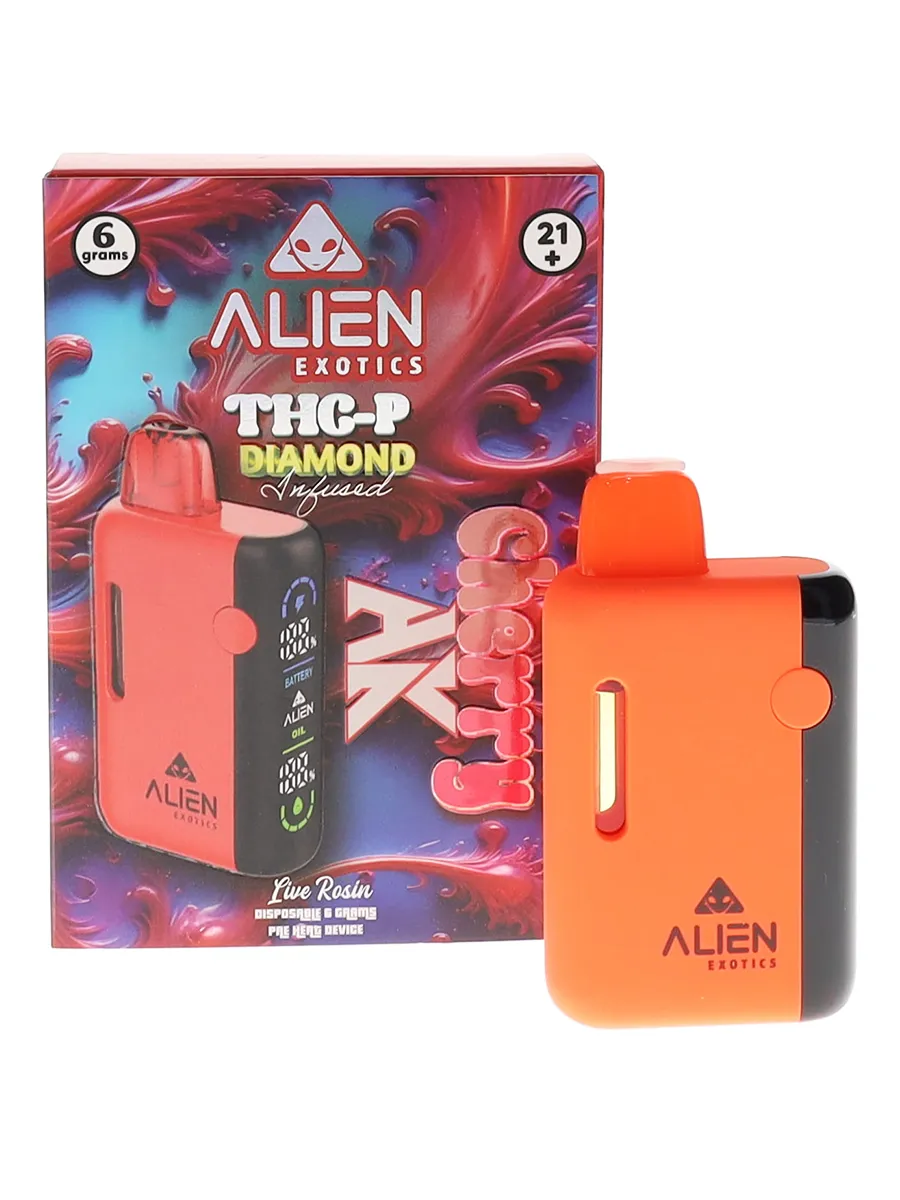 Cherry AK Alien Exotics THC-P Diamond Infused Live Rosin Disposable 6G