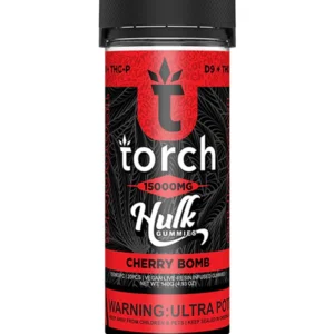 Cherry Bomb Torch Live Resin D9 + THCP Hulk Gummies 15000MG