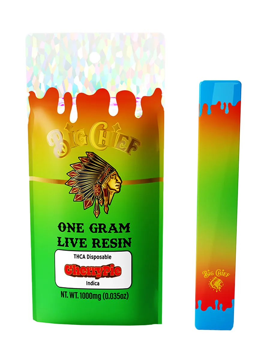 Cherry Pie Big Chief Live Resin THCA Disposable 1G