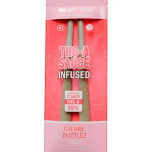 Cherry Zkittlez Lost THC THC-A Sauce Infused Pre-Roll 2ct 2g