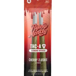 Cherry Zlushie Flying Monkey THC-A Diamond Infused Pre-Roll 4G