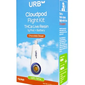 Chocolate Diesel Uplift URB Clouded Flight Kit THCA Live Resin 1g Pod + Battery
