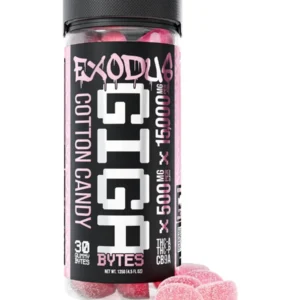 Cotton Candy Exodus Gigabytes Gummies 15000MG