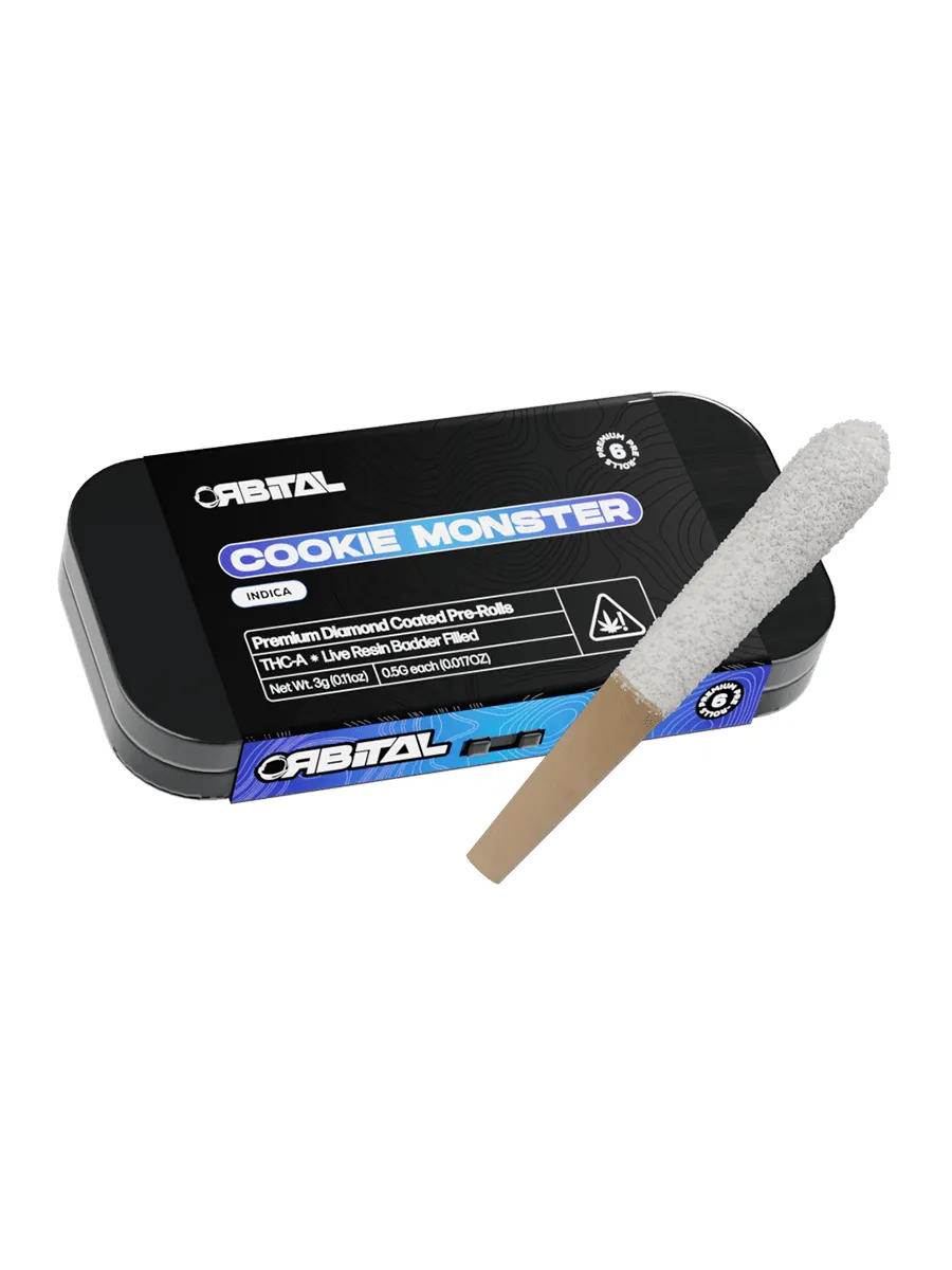 Cookie Monster Orbital By Galaxy Treats THCA Pre-Rolls 6ct