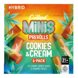 Cookies & Cream Cutleaf MiNiS Pre-Rolls 6-Pack 3G