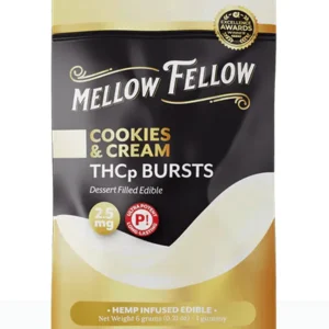 Cookies and Cream Mellow Fellow THCP Bursts Edible 2.5mg