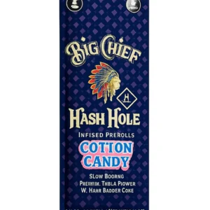 Cotton Candy Big Chief Hash Hole THCA Infused Pre-Roll 2ct 2G