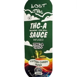 Cotton Candy Kush Lost THC THCA Sauce Infused Pre-Roll 1 x 2G