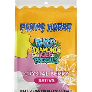 Crystal Berry Flying Horse THCP Diamond Kief Pre-Rolls 3ct