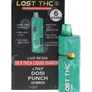 Dosi Punch Lost THC THC-A Liquid Diamond Disposable 6G