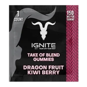 Dragon Fruit Kiwi Berry Ignite Take of Blend Gummies 150mg