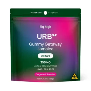 Dragonfruit Paradise Fly High URB D9 Getaway Gummies 350mg 35ct