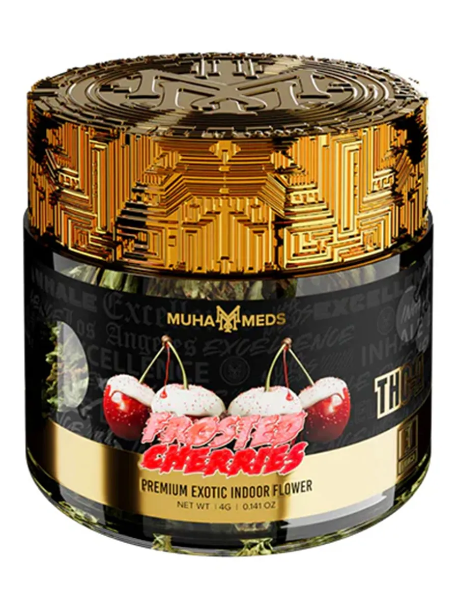 Frosted Cherries Muha Meds THC-A Exotic Flower Jar 4G