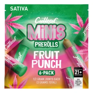 Fruit Punch Cutleaf MiNiS Pre-Rolls 6-Pack 3G