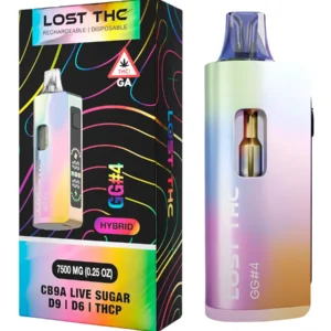 GG#4 Lost THC D9+D6+THCP+THCA Live Sugar Rechargeable Disposable 7500MG