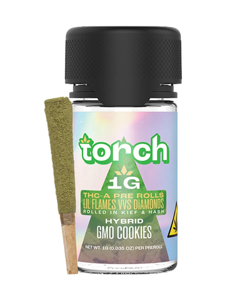 GMO Cookies Torch THC-A Lil Flames VVS Diamond Pre-Rolls 4G