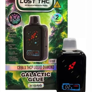 Galactic Glue Lost THC CB9A x THCP Liquid Diamond Live Resin Disposable 2G