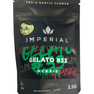 Gelato #33 Imperial High-Grade Zaza THCA Flower 3.5G