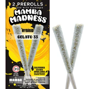 Gelato 33 Mamba Madness Diamond Infused Pre-Roll 2ct 4G