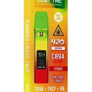 Girl Scout Cookies Lost THC 420 Edition CB9A Blend Rechargeable Disposable 3G