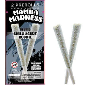 Girls Scout Cookie Mamba Madness Diamond Infused Pre-Roll 2ct 4G