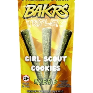 Girlscout Cookies Bakrs Triplets Diamond Infused Pre-Rolls 3ct 2g