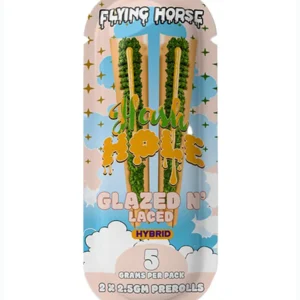 Glazed N’ Laced Flying Horse THCA Hash Hole Pre-Rolls 5G