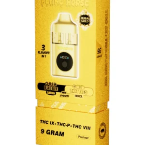 Gold Bubble | Gold Zkittlez Flying Horse Dubai Gold 3 in 1 Disposable 9G