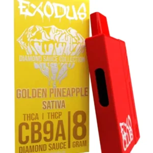 Golden Pineapple Exodus CB9A+THCA+THCP Diamond Sauce Disposable 8G