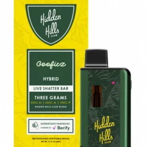 Goofiez Hidden Hills Live Shatter Bar Disposable 3G