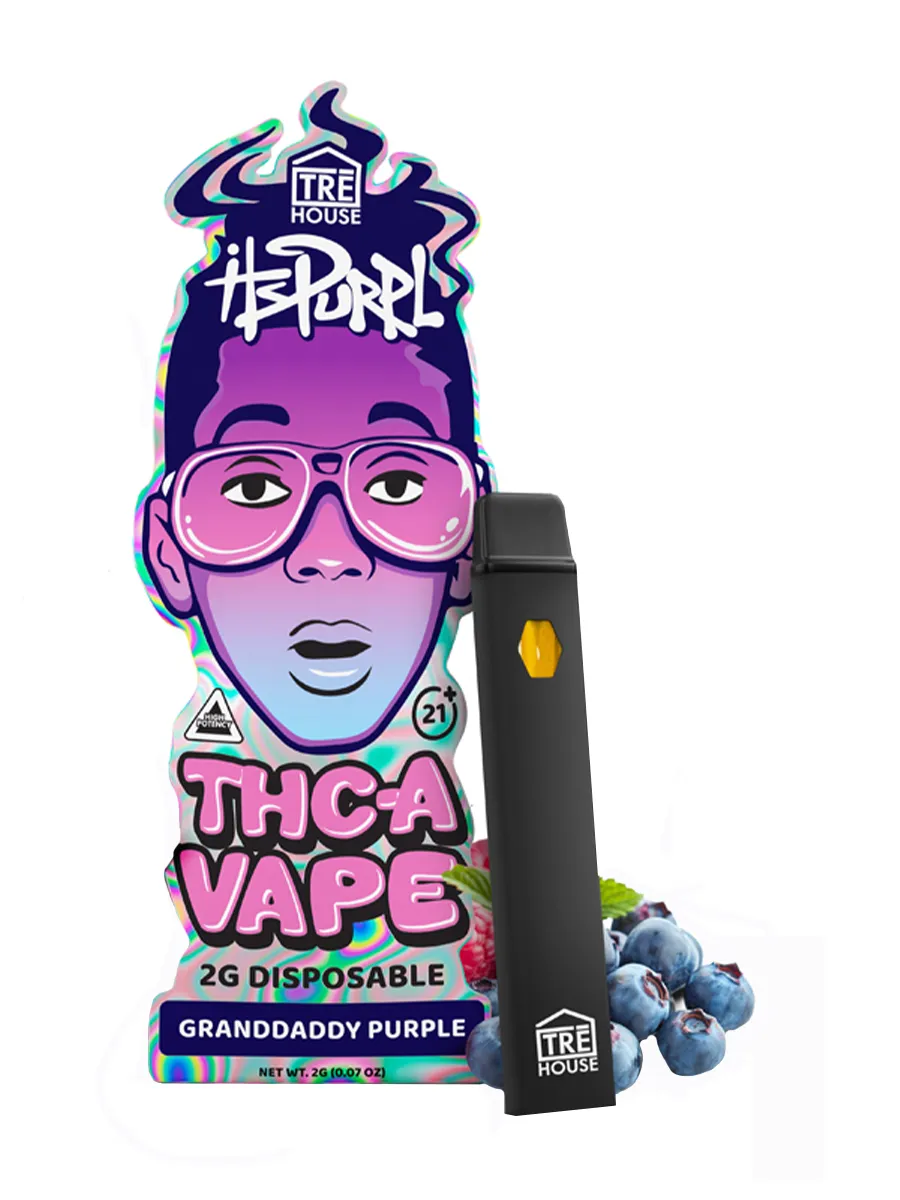 Granddaddy Purple Tre House It’s Purple THC-A Vape 2G