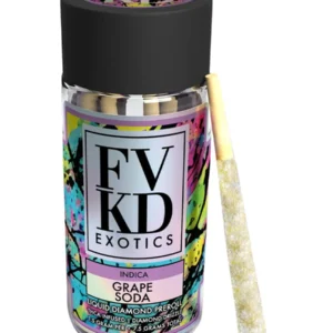 Grape Soda FVKD Liquid Diamond Pre Rolls 7.5G 5ct