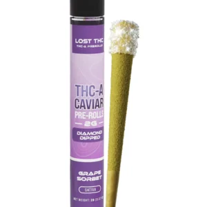 Grape Sorbet Lost THC THC-A Caviar Diamond Dipped Pre-Roll 2G