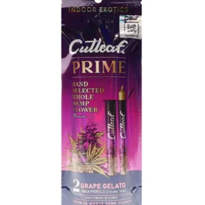 Grape Gelato Cutleaf Prime Pre-Rolls 1G 2ct