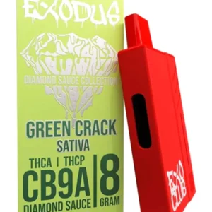 Green Crack Exodus CB9A+THCA+THCP Diamond Sauce Disposable 8G