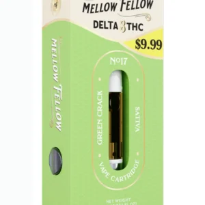 Green Crack Mellow Fellow Classic Delta 8 Vape Cartridge 1ml