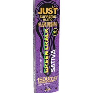 Green Crack Sativa Just Delta Supreme Blend Live Resin Vape 1.5G