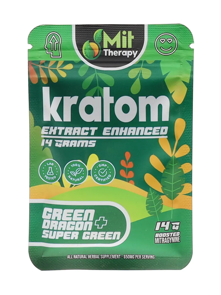 Green Dragon | Super Green Mit Therapy Kratom Extract Powder 14G