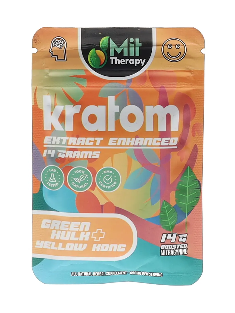 Green Hulk | Yellow Kong Mit Therapy Kratom Extract Powder 14G