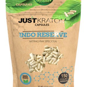 Green Indo Reserve Just Kratom Mitragyna Speciosa Capsules 150ct
