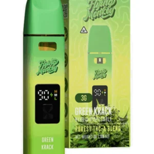 Green Krack Flying Monkey Purest THC-A Blend Disposable 3G
