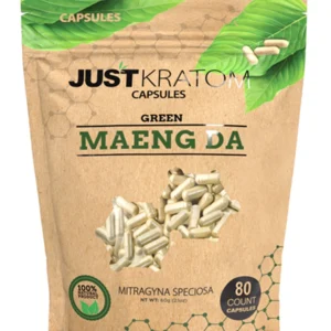 Green Maeng Da Just Kratom Mitragyna Speciosa Capsules 80ct