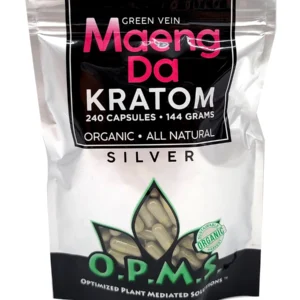 Green Maeng Da OPMS Silver Kratom Capsules 240ct