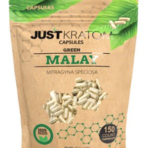 Green Malay Just Kratom Mitragyna Speciosa Capsules 150ct