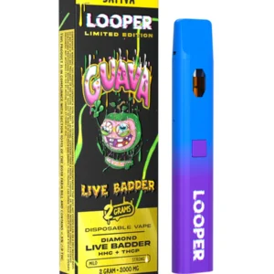 Guava Looper Limited Edition Diamond Live Badder HHC+THC-P Disposable Vape 2G